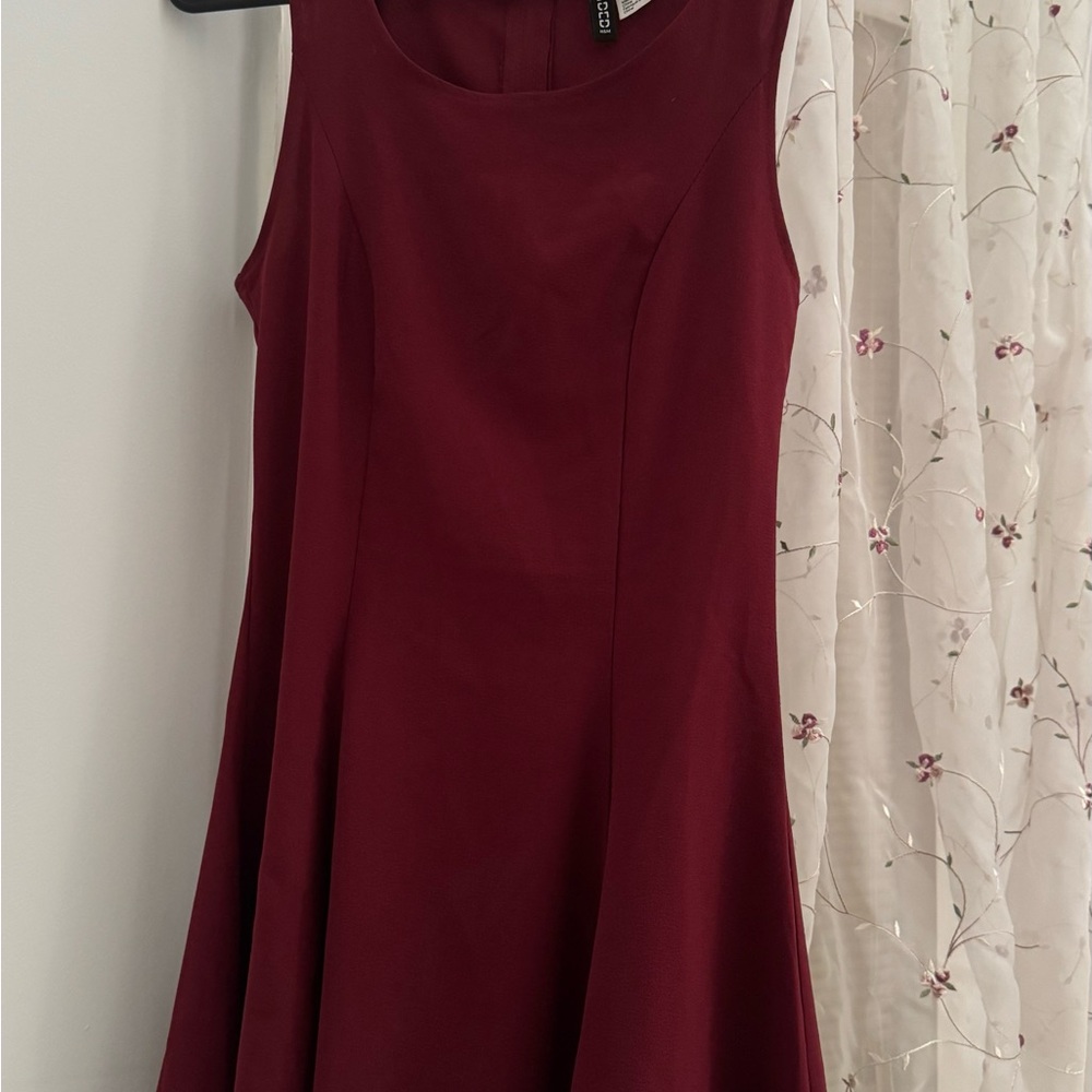 H&M Burgundy Mini Dress